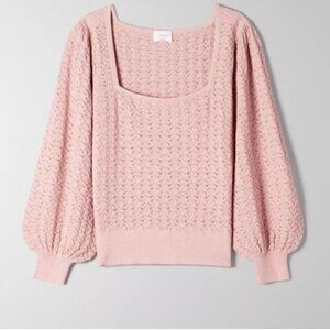 rare Wilfred Haiku pink top S mauve mousse pink